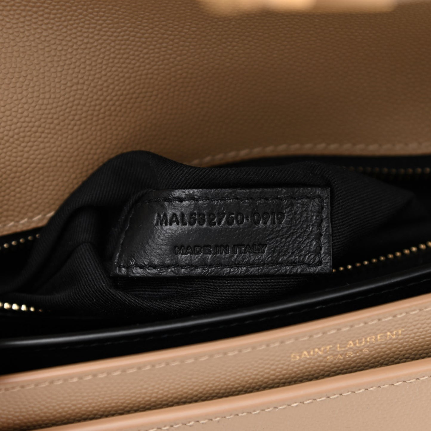 Grain De Poudre Monogram Cassandra Clasp Bag Latte