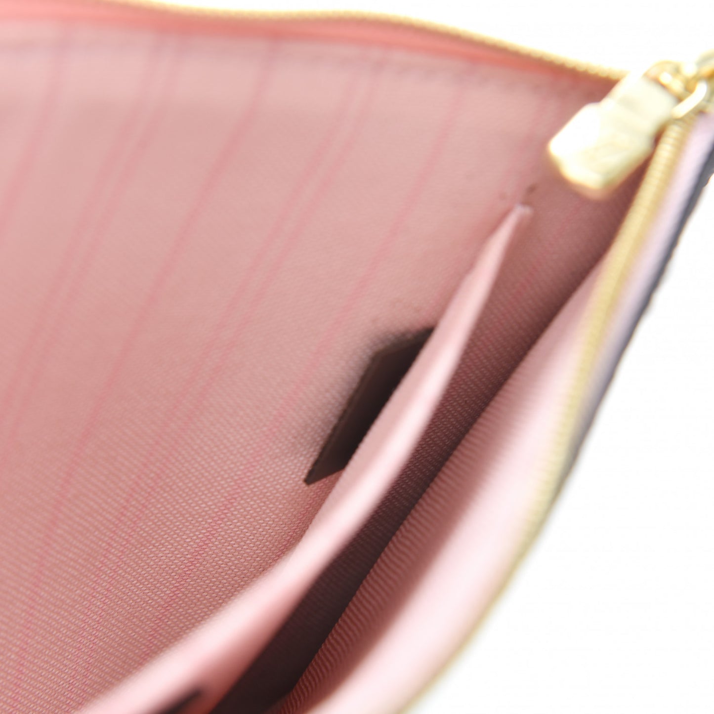 Damier Ebene Neverfull MM GM Pochette Rose Ballerine