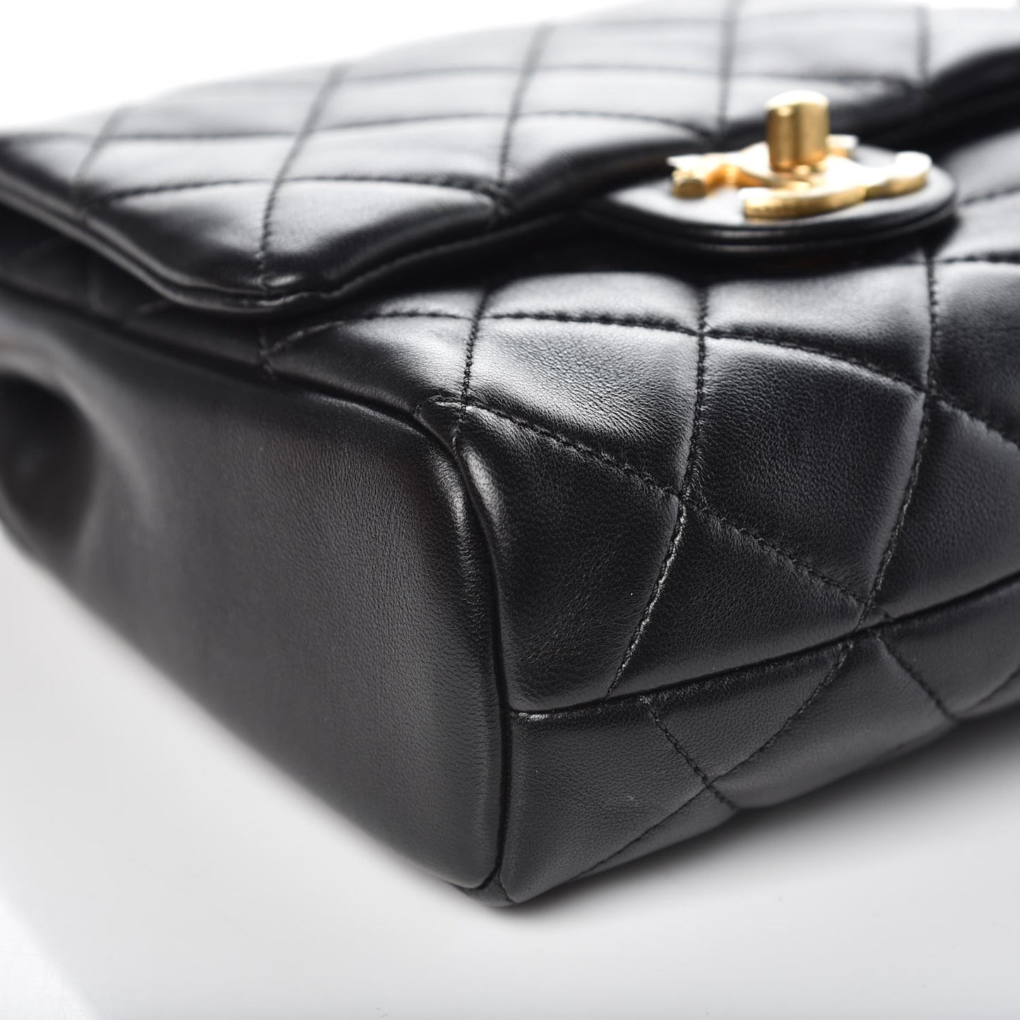 Lambskin Quilted Side Packs Black