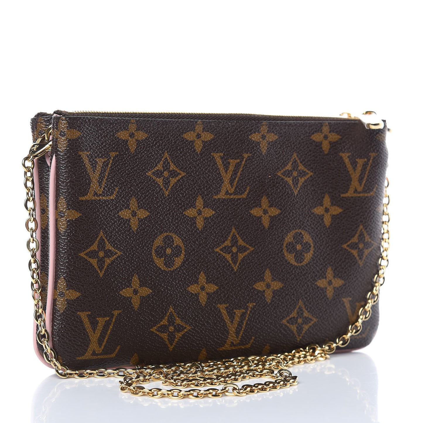 Monogram Blooming Flowers Double Zip Pochette