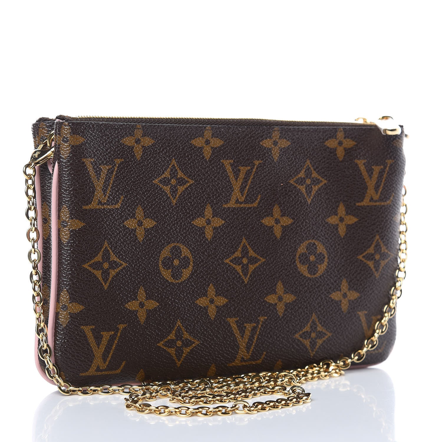 Louis Vuitton Monogram Blooming Flowers Double Zip Pochette 3 of 9