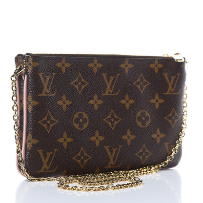 Louis Vuitton Monogram Blooming Flowers Double Zip Pochette 3 of 9
