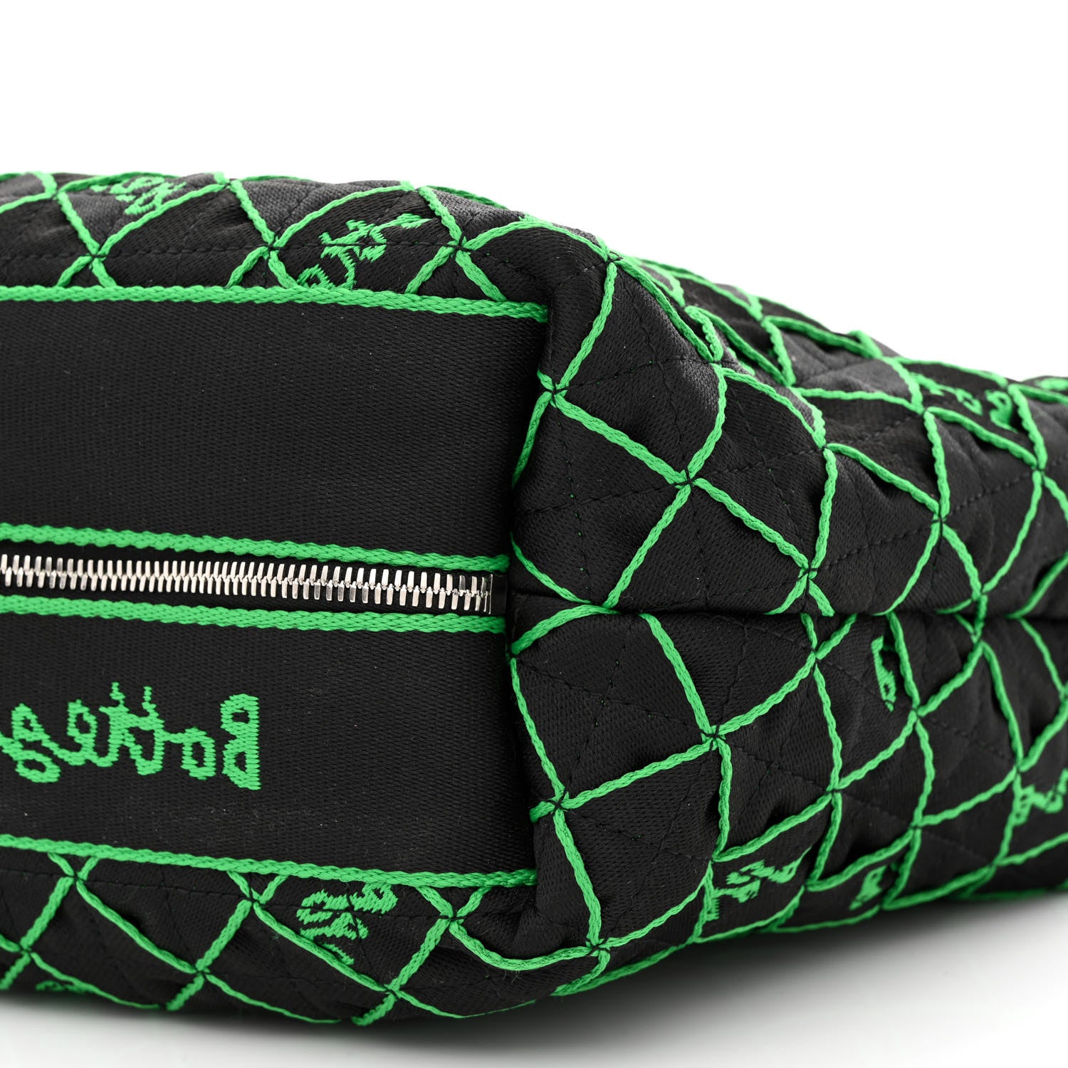 Bottega Veneta Webbing Shoulder Bag Black Green 10 of 10