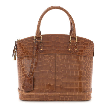 Louis Vuitton Crocodile Lockit PM Brown 1 of 10