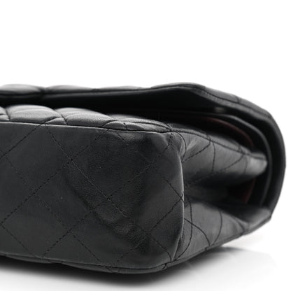 Chanel Lambskin Quilted Medium Double Flap Black 10 of 12