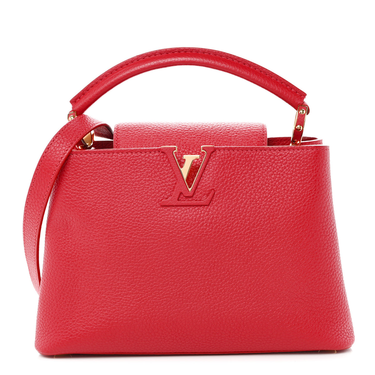 Louis Vuitton Taurillon Capucines BB Scarlet Red 1 of 9