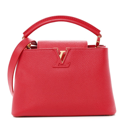 Louis Vuitton Taurillon Capucines BB Scarlet Red 1 of 9