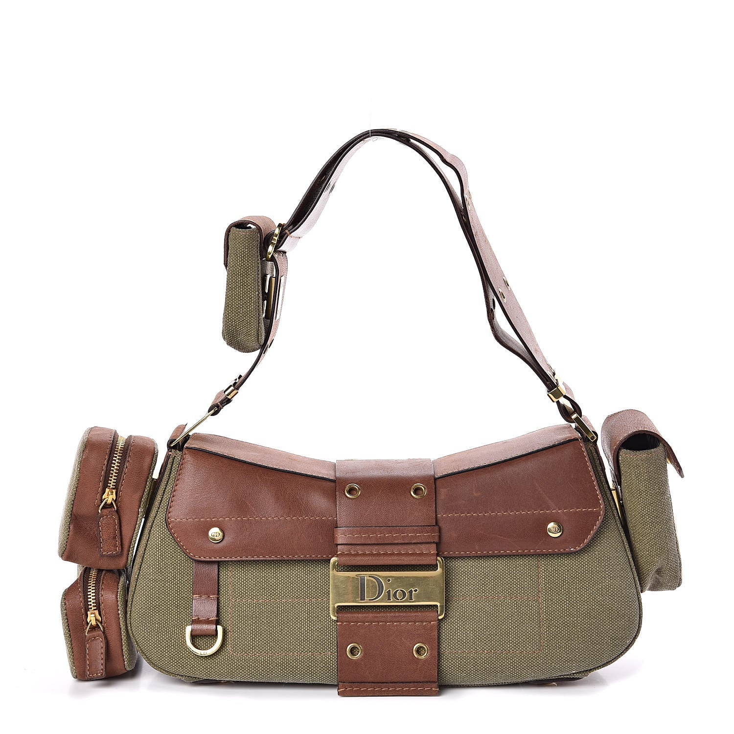 Christian Dior Canvas Calfskin Street Chic Columbus Ave Green 1 of 13