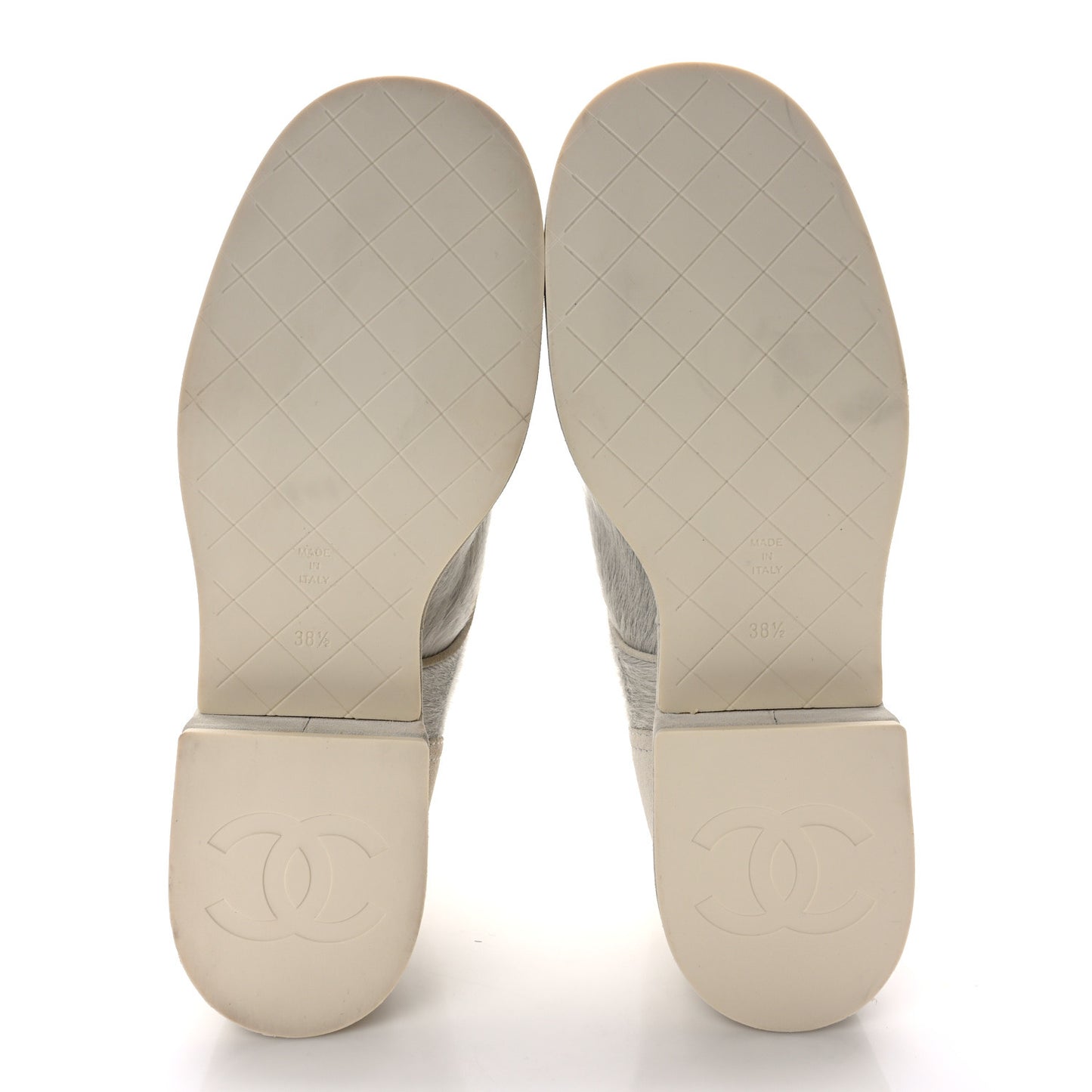 Suede Pony Hair Shearling Lace Up Combat Boots 38.5 White Black