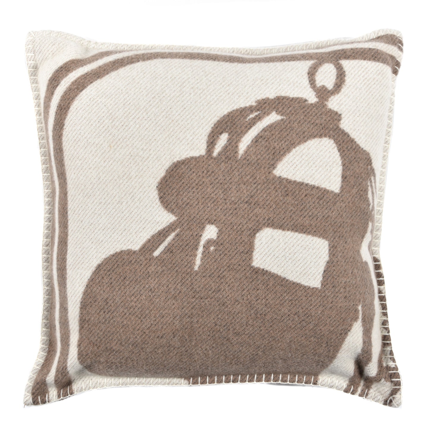 Merino Wool Cashmere Brides De Gala Pillow Ecorce