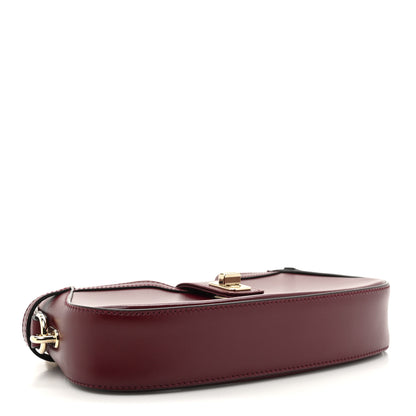 Gucci Calfskin Mini Moon Side Shoulder Bag Rosso Ancora 4 of 10