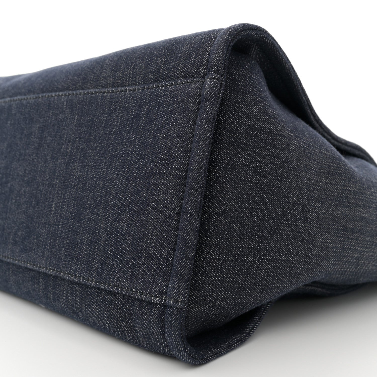 Chanel Denim Large Deauville Tote Dark Blue 10 of 11