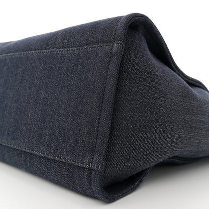 Chanel Denim Large Deauville Tote Dark Blue 10 of 11