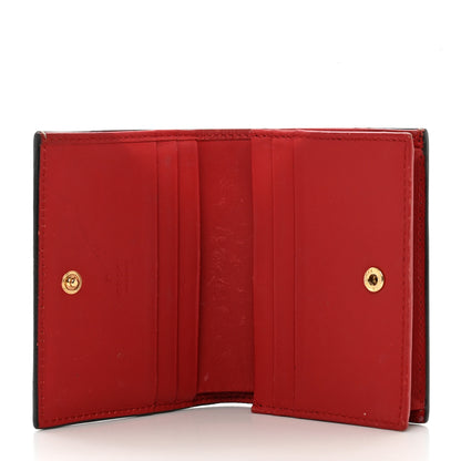 Gucci GG Supreme Monogram Blooms Card Case Wallet Beige Blue Navy Hibiscus Red 5 of 8