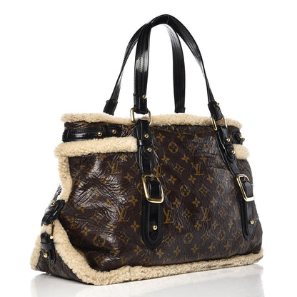Louis Vuitton Patent Monogram Shearling Sac Thunder 3 of 11