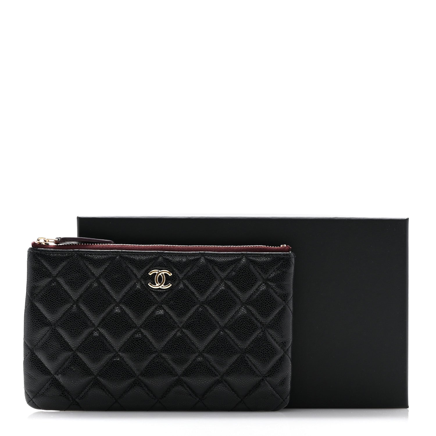 Chanel Caviar Quilted Cosmetic Case Black 9 of 9