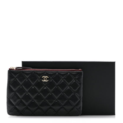 Chanel Caviar Quilted Cosmetic Case Black 9 of 9