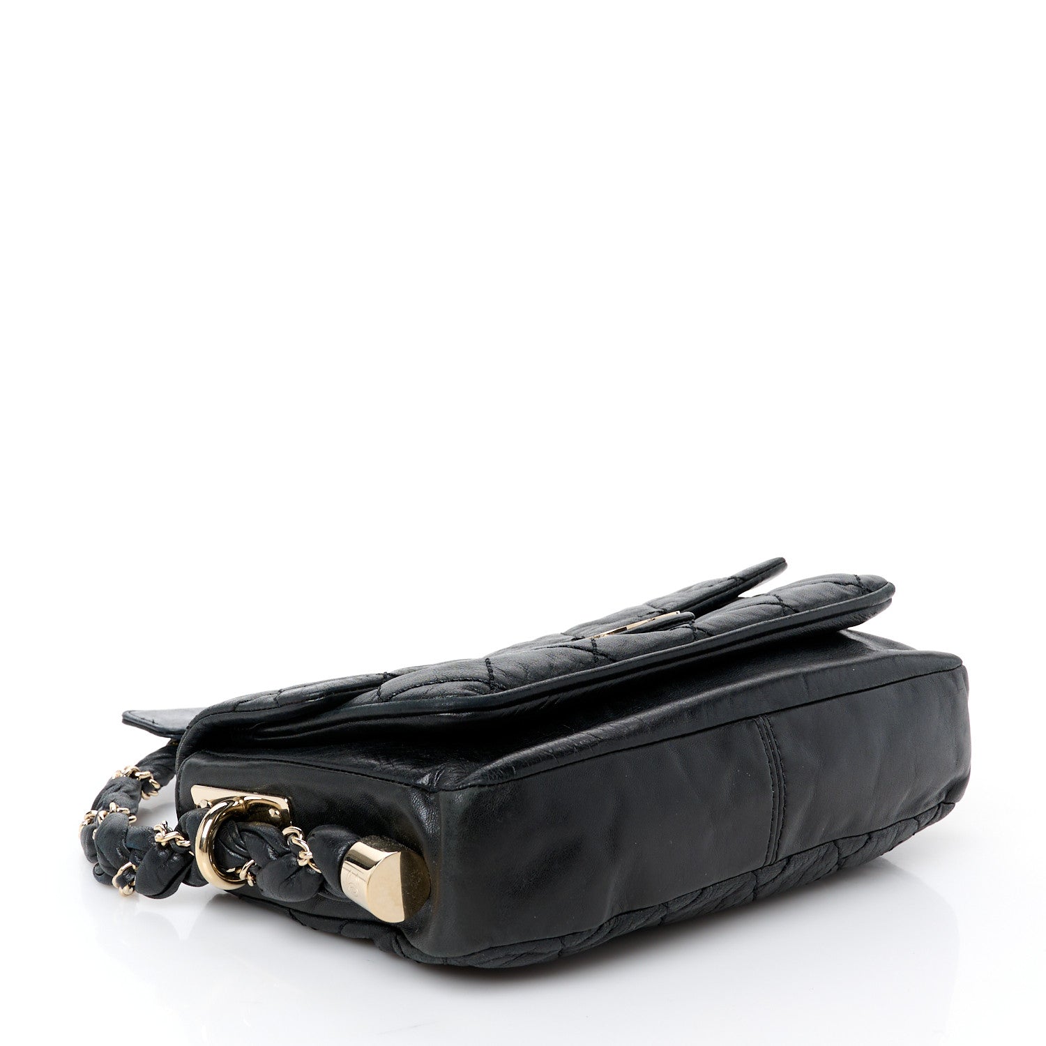 Chanel Lambskin Small Lady Braid Flap Black 4 of 11