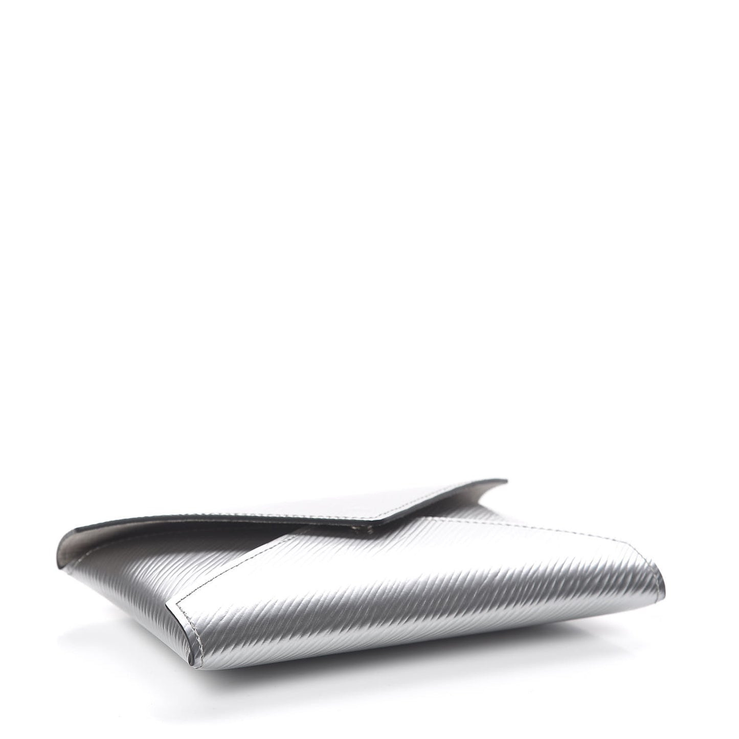 Metallic Epi Medium Kirigami Pochette Insert Silver