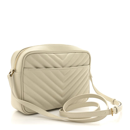 Saint Laurent Calfskin Matelasse Monogram Lou Camera Bag Crema Soft 3 of 10