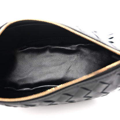 Bottega Veneta Nappa Intrecciato Half Moon Pouch On Strap Black 5 of 9