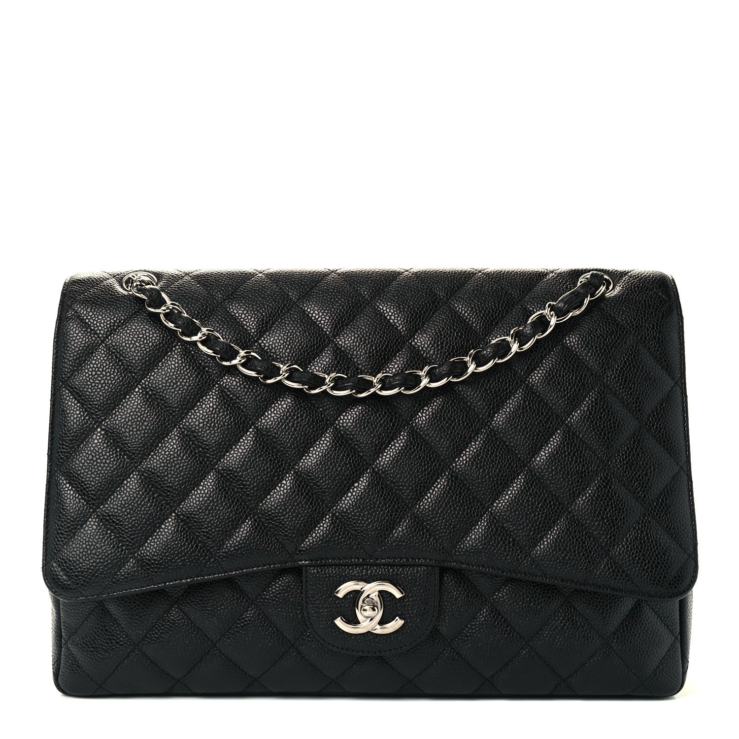 Chanel Caviar Quilted Maxi Single Flap Black 1 of 12