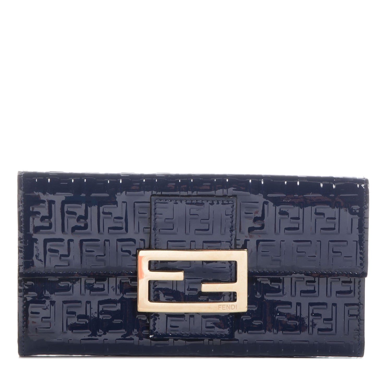 Patent Zucchino Continental Wallet Navy