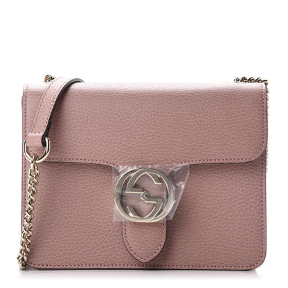 Gucci Dollar Calfskin Small Interlocking G Shoulder Bag Soft Pink 1 of 10