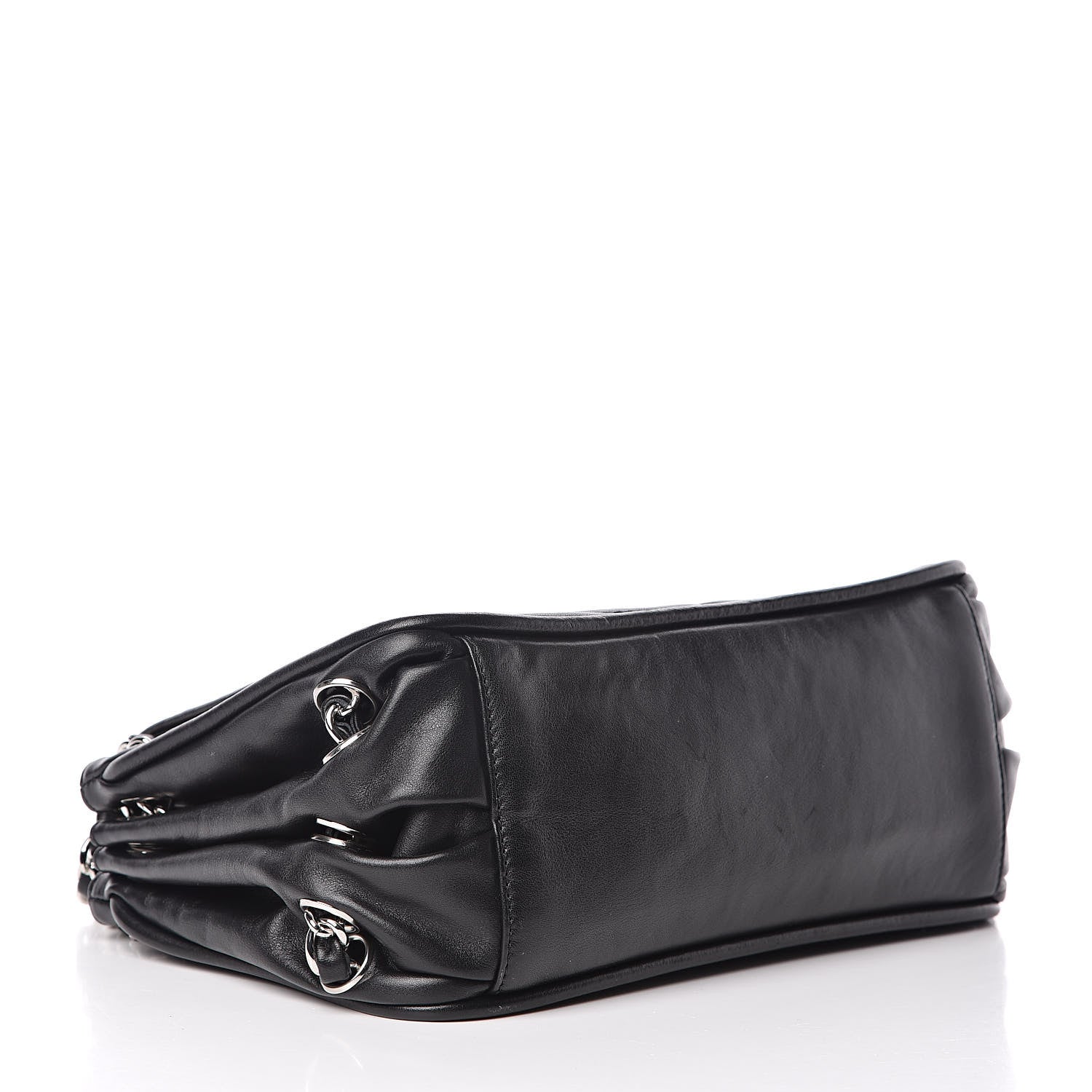 Chanel Calfskin Diagonal Ligne Flap Black 4 of 14