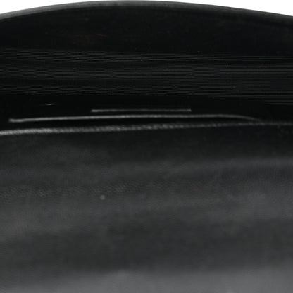 Saint Laurent Grain De Poudre Monogram Cassandre Clutch Black 5 of 17