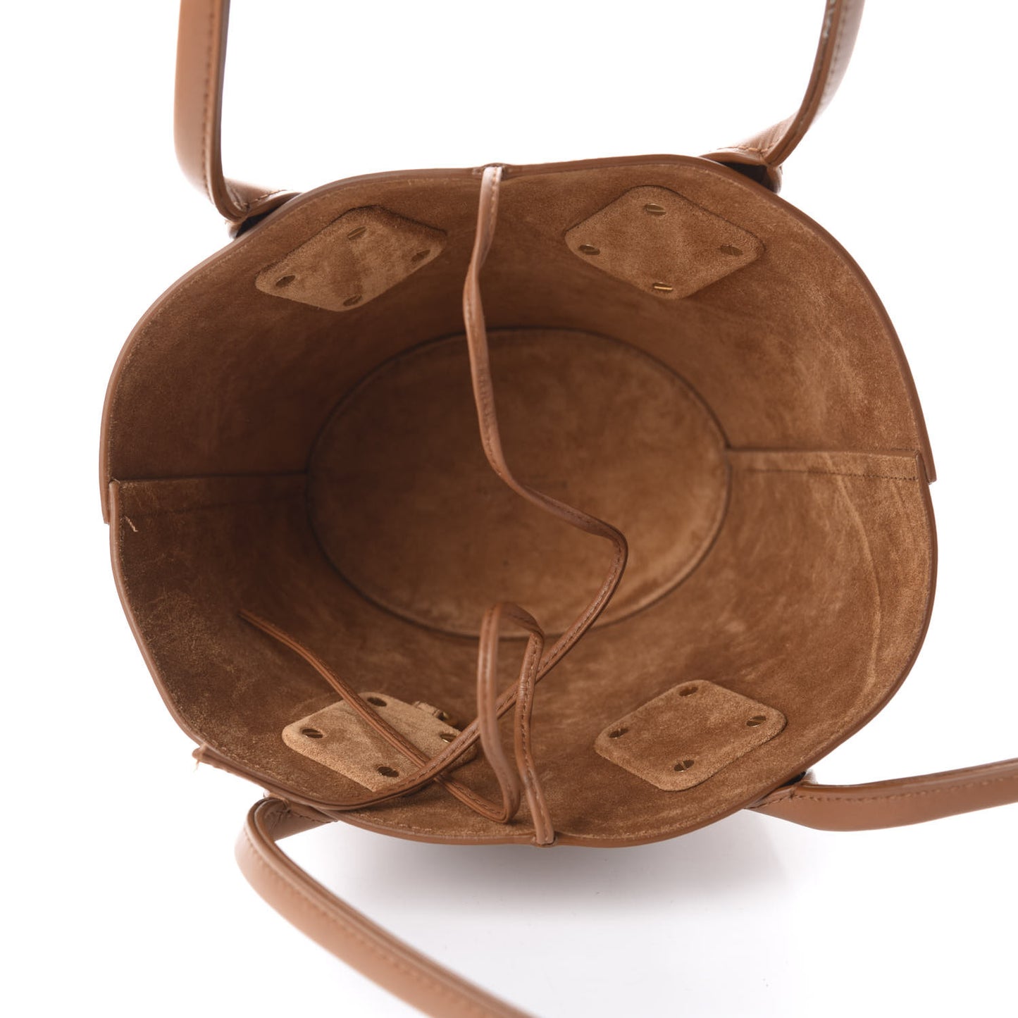 Calfskin Small Basket Tote Clay