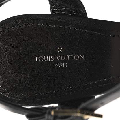 Louis Vuitton Denim Monogram Silhouette Mules 40 Navy Blue 7 of 8
