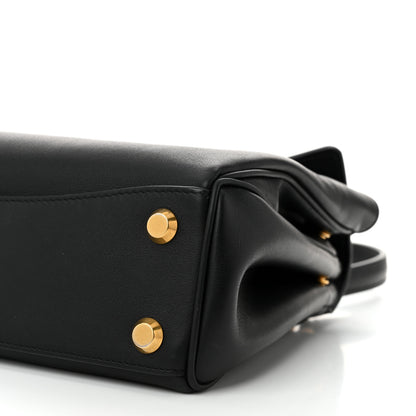 Balenciaga Natural Smooth Calfskin Small Rodeo Top Handle Handbag Black 10 of 11