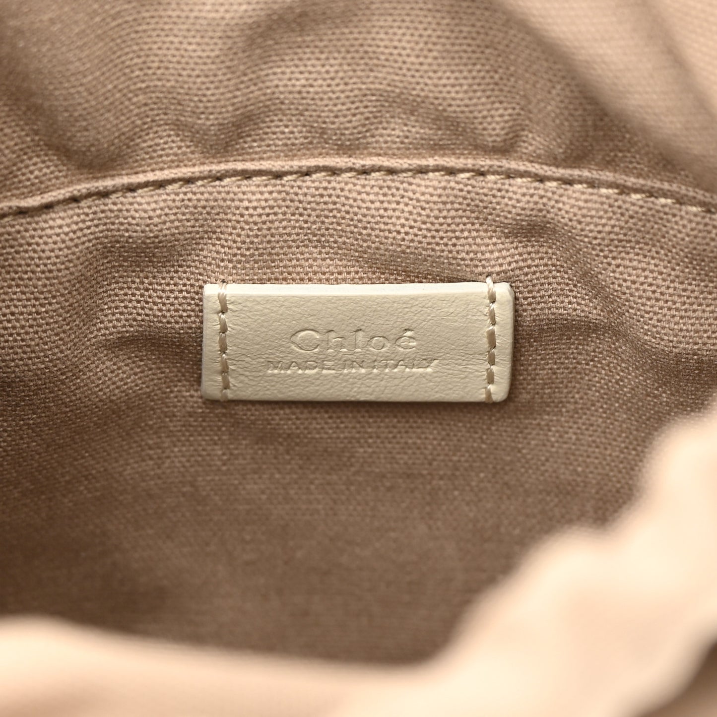 Smooth Calfskin Mini Roy Bucket Bag Natural White