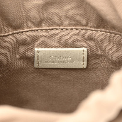 Chloe Smooth Calfskin Mini Roy Bucket Bag Natural White 6 of 19