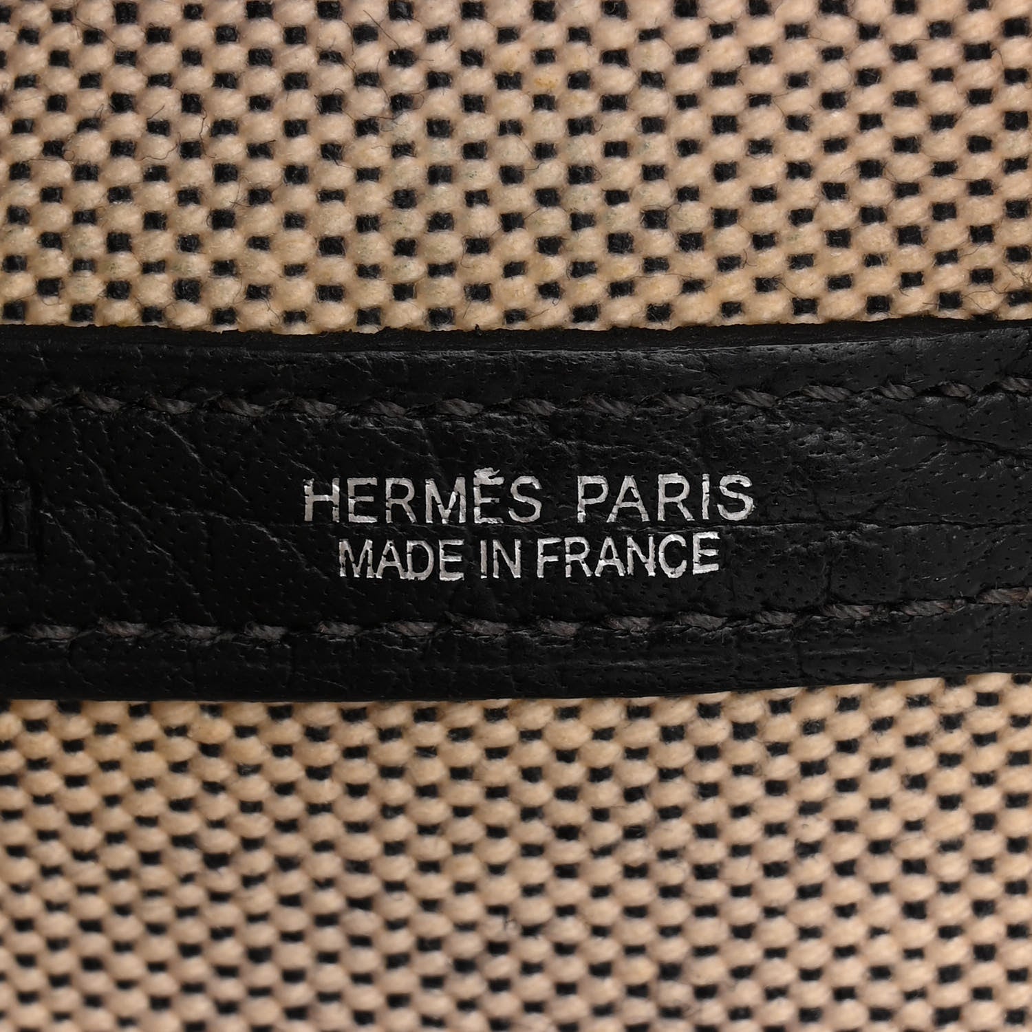 Hermes Toile Negonda Garden Party 36 MM Tote Black Ecru 6 of 10