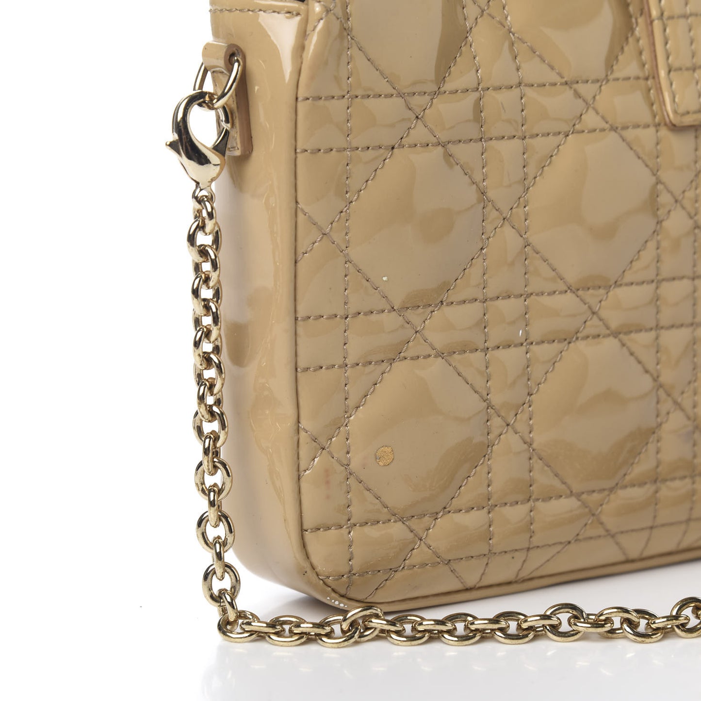Patent Cannage New Lock Pouch Beige