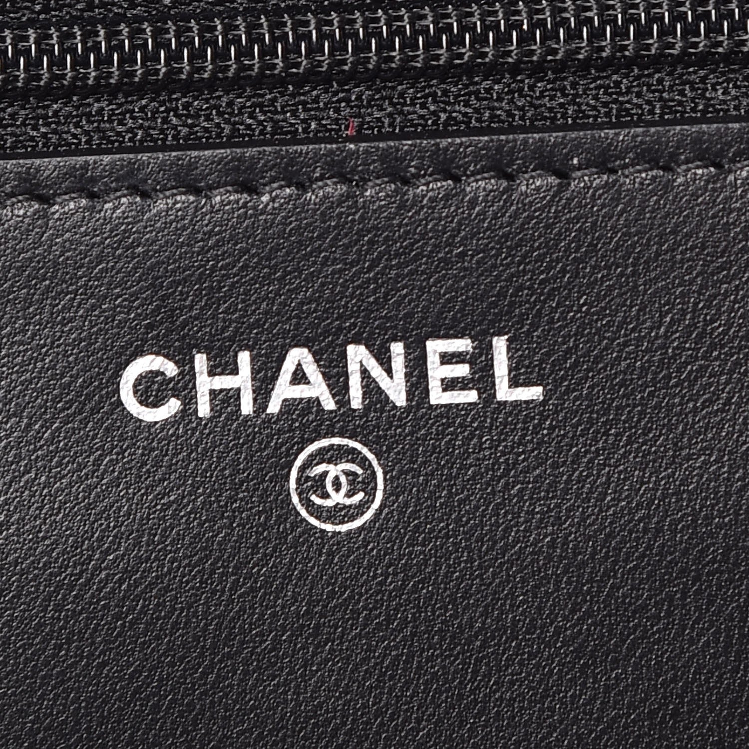 Chanel Lambskin Quilted Wallet On Chain WOC Black 6 of 8