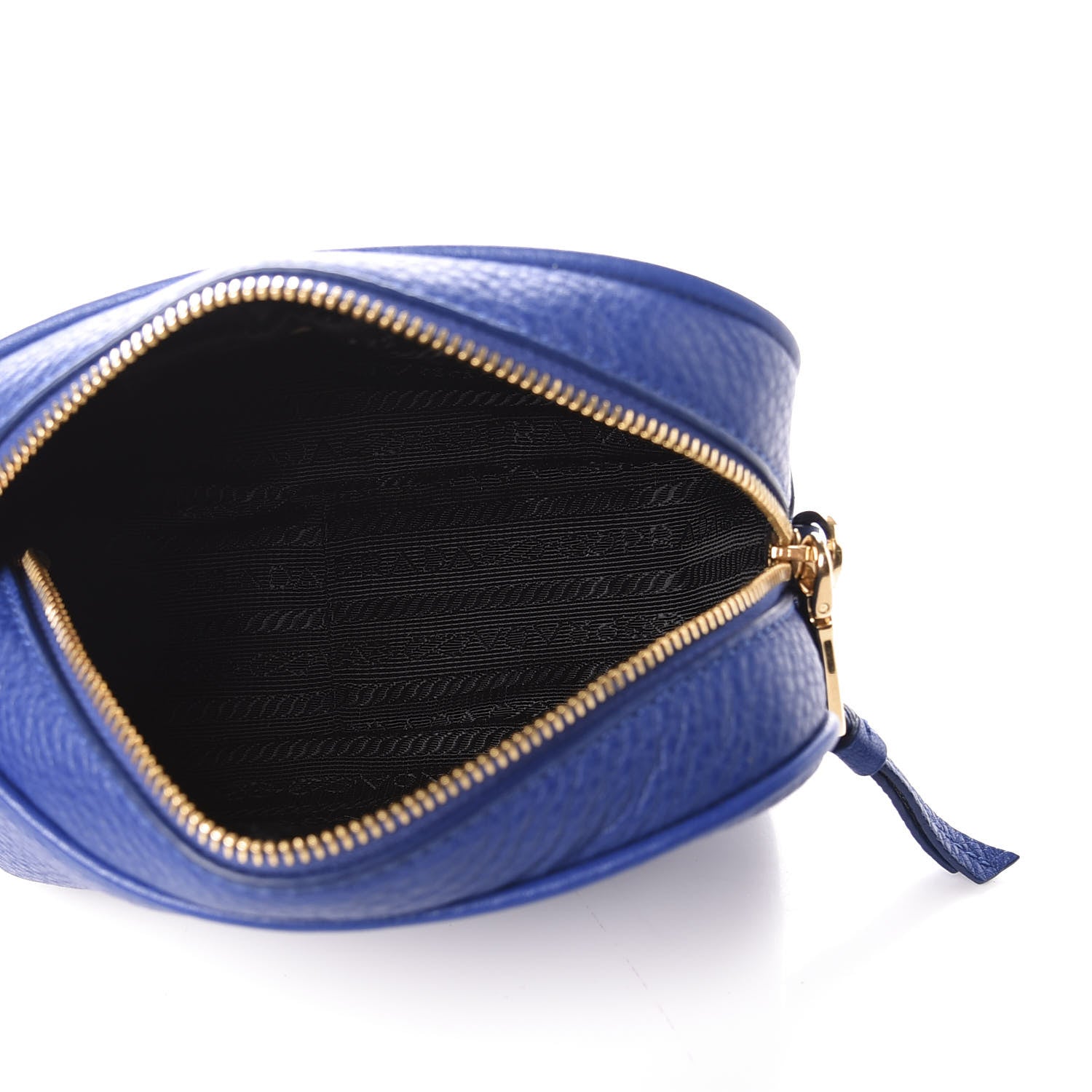 Prada Vitello Daino Cosmetic Pouch Royal 4 of 9