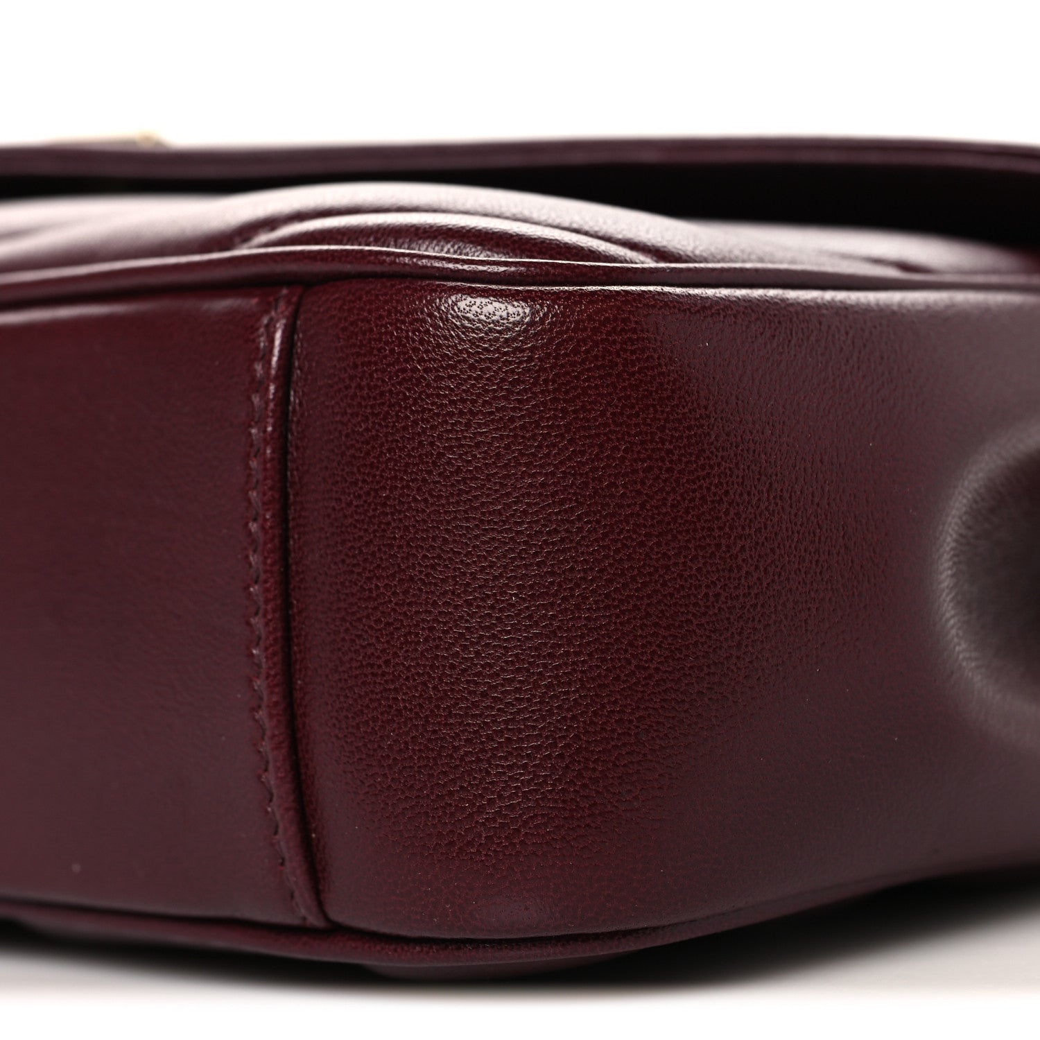 Saint Laurent Lambskin Chevron Quilted Small Loulou Rouge Cabernet 11 of 11