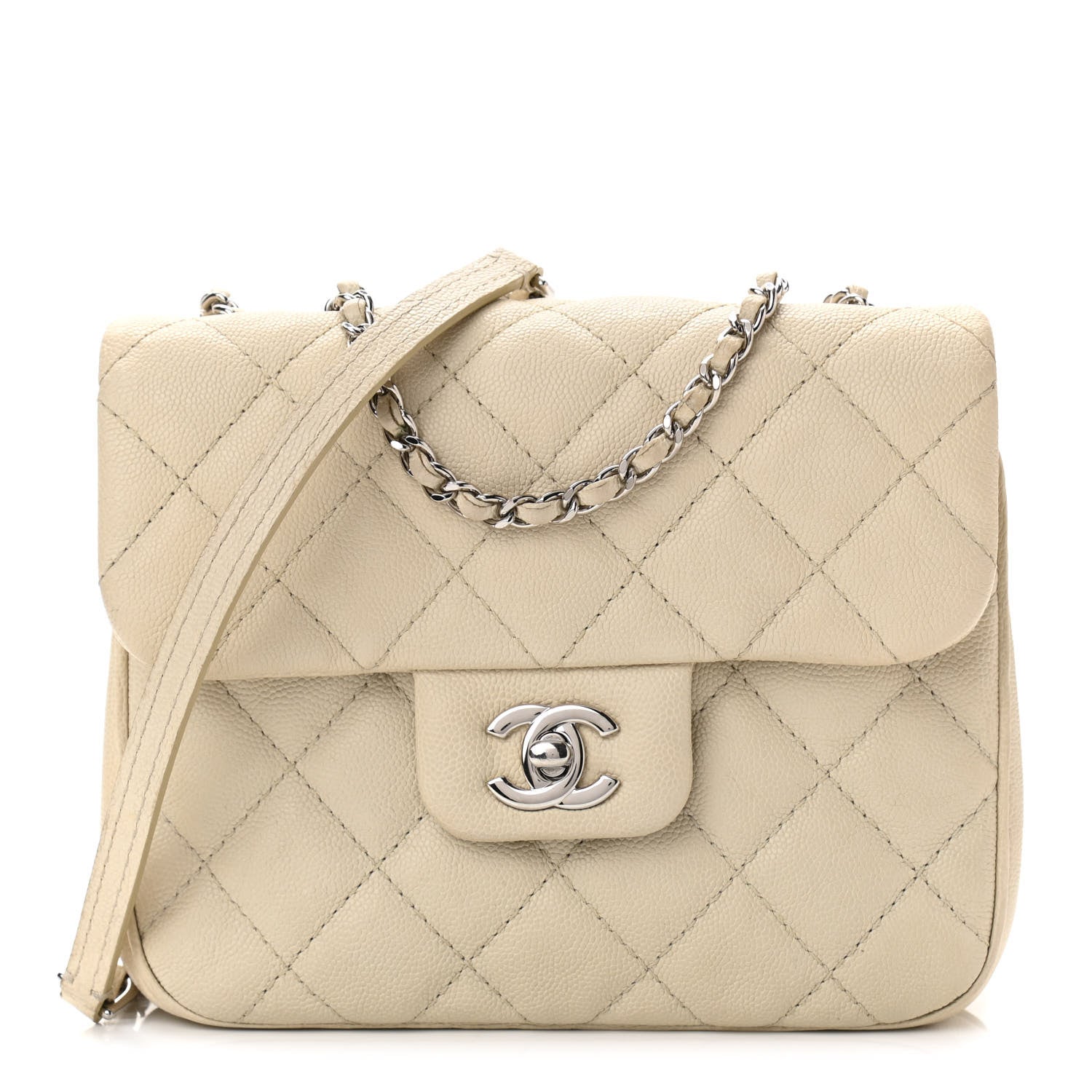 Chanel Caviar Quilted Small Urban Companion Flap White 1 of 11