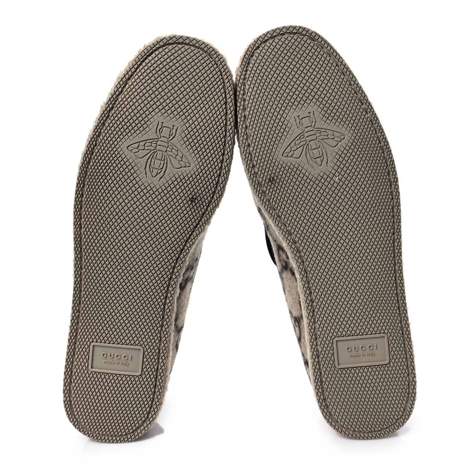Gucci Covered Wool GG Monogram Womens Fria Horsebit Loafers 41 Beige Ebony Black Butterscotch 5 of 8