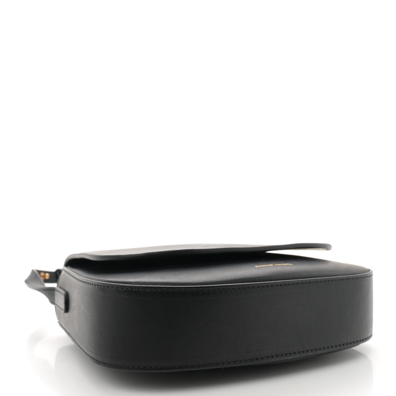 Mansur Gavriel Calfskin Flap Crossbody Bag Black 4 of 9