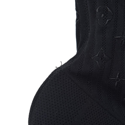 Louis Vuitton Monogram Stretch Fabric Silhouette Ankle Boots 41 Black 7 of 8