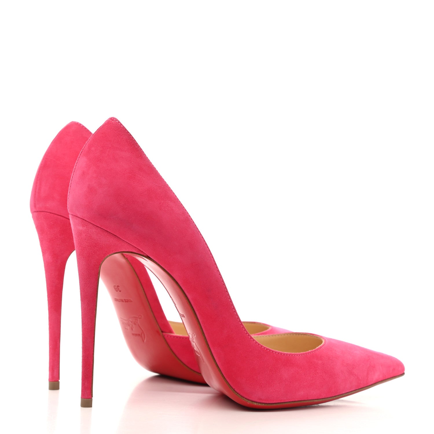 Christian Louboutin Suede Iriza 100 Pumps 39 Pink 4 of 9