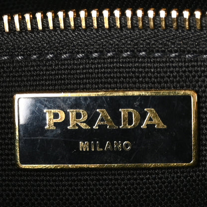 Prada Wicker Canvas Tote Naturale Black 6 of 9