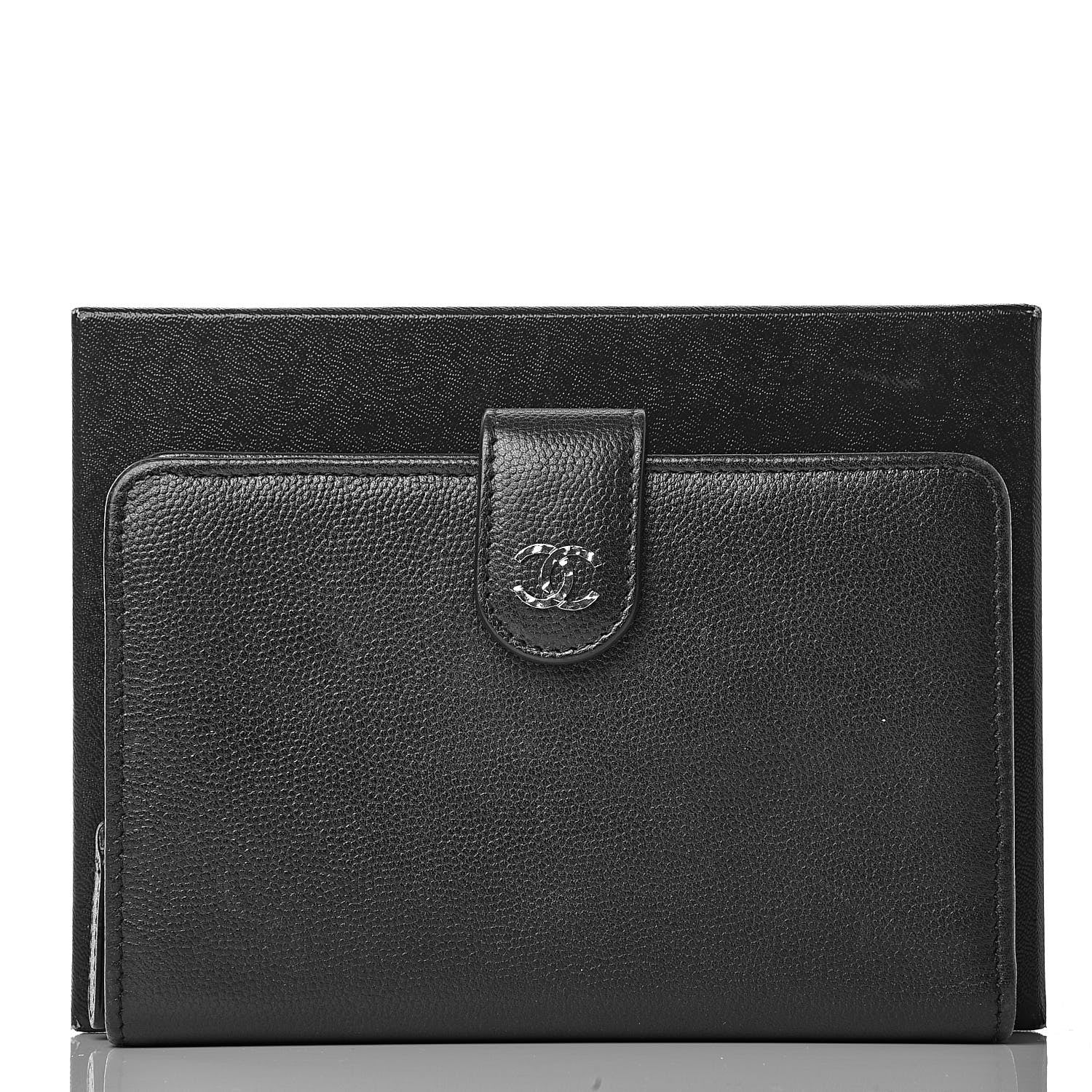 Chanel Caviar Sevruga Zip Pocket Wallet Black 9 of 9