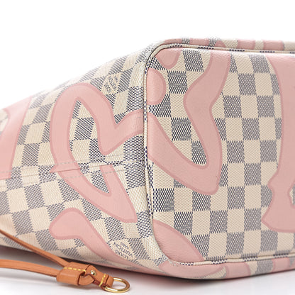 Louis Vuitton Damier Azur Tahitienne Neverfull MM 8 of 14