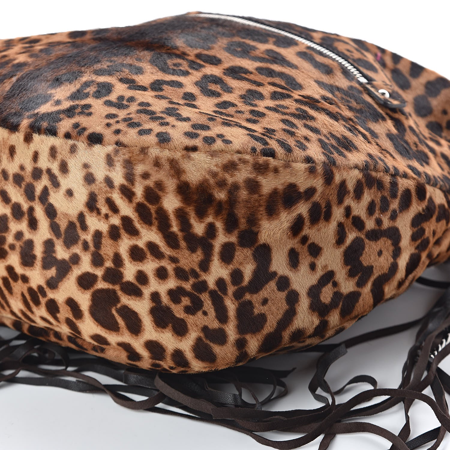 Christian Louboutin Pony Hair Leopard Print Medium Marianna Rider Hobo 8 of 8
