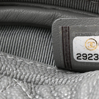 Chanel Caviar Quilted Zip Around Classic Coin Purse Grey 7 of 8